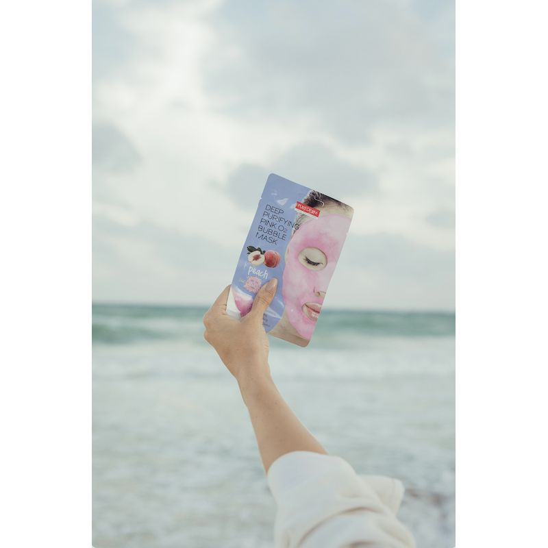 PUREDERM - Mascarilla Limpieza Profunda Pink O2 Bubble