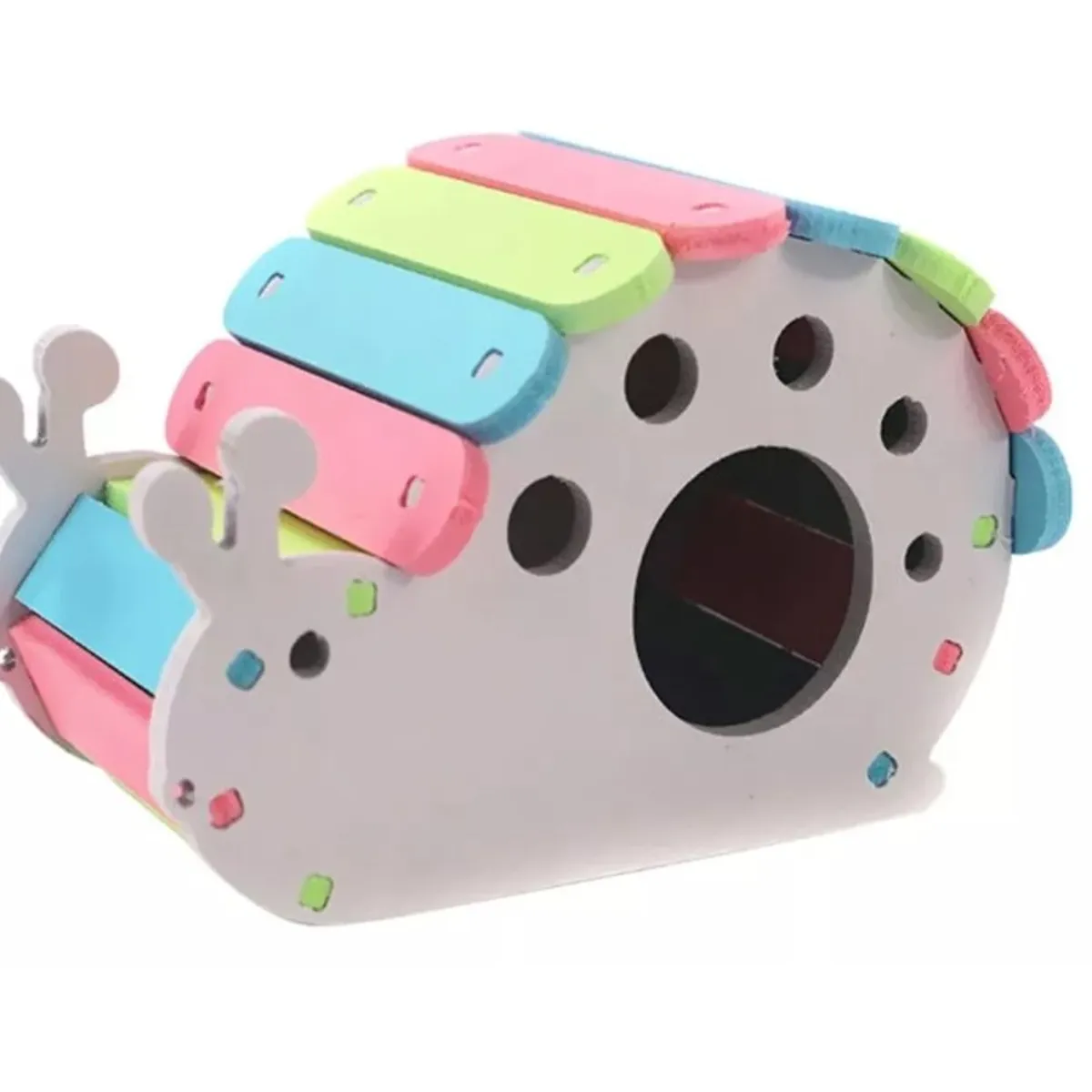 GENERICO - Casa Hamster Roedores Arcoiris 14 X13 Cm
