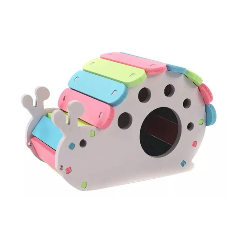 GENERICO - Casa Hamster Roedores Arcoiris 14 X13 Cm