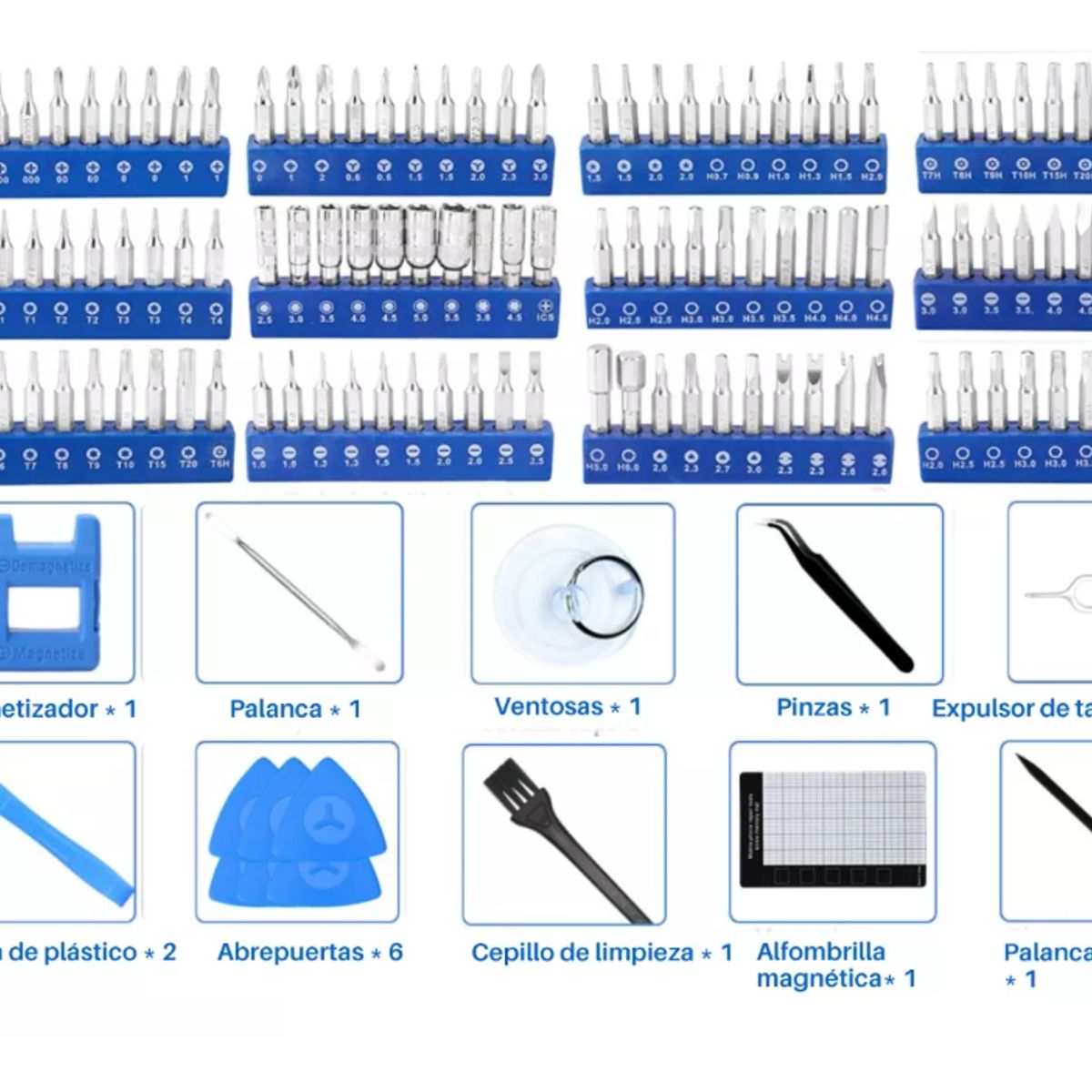 GENERICO - Kit De Desarmadores Y Herramientas De Precisión 142 En 1