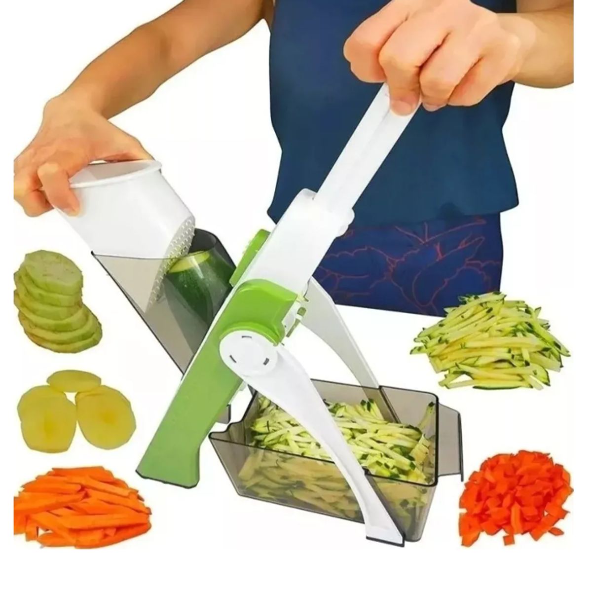 GENERICO - Picador Verduras Frutas Mandolina Brava Multifuncional