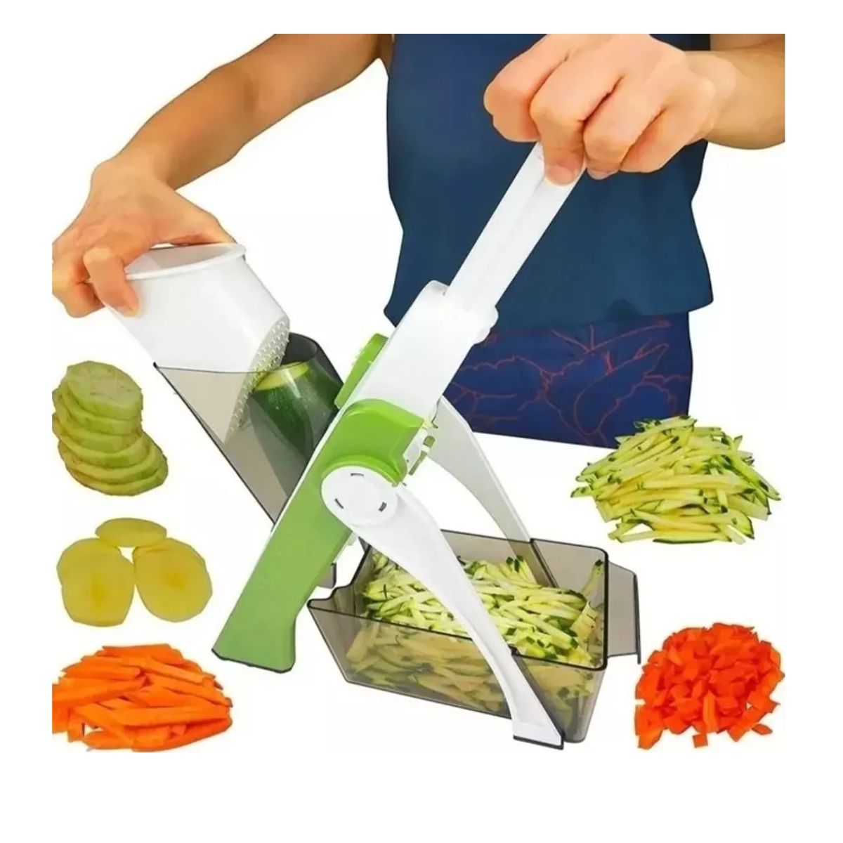 GENERICO - Picador Verduras Frutas Mandolina Brava Multifuncional