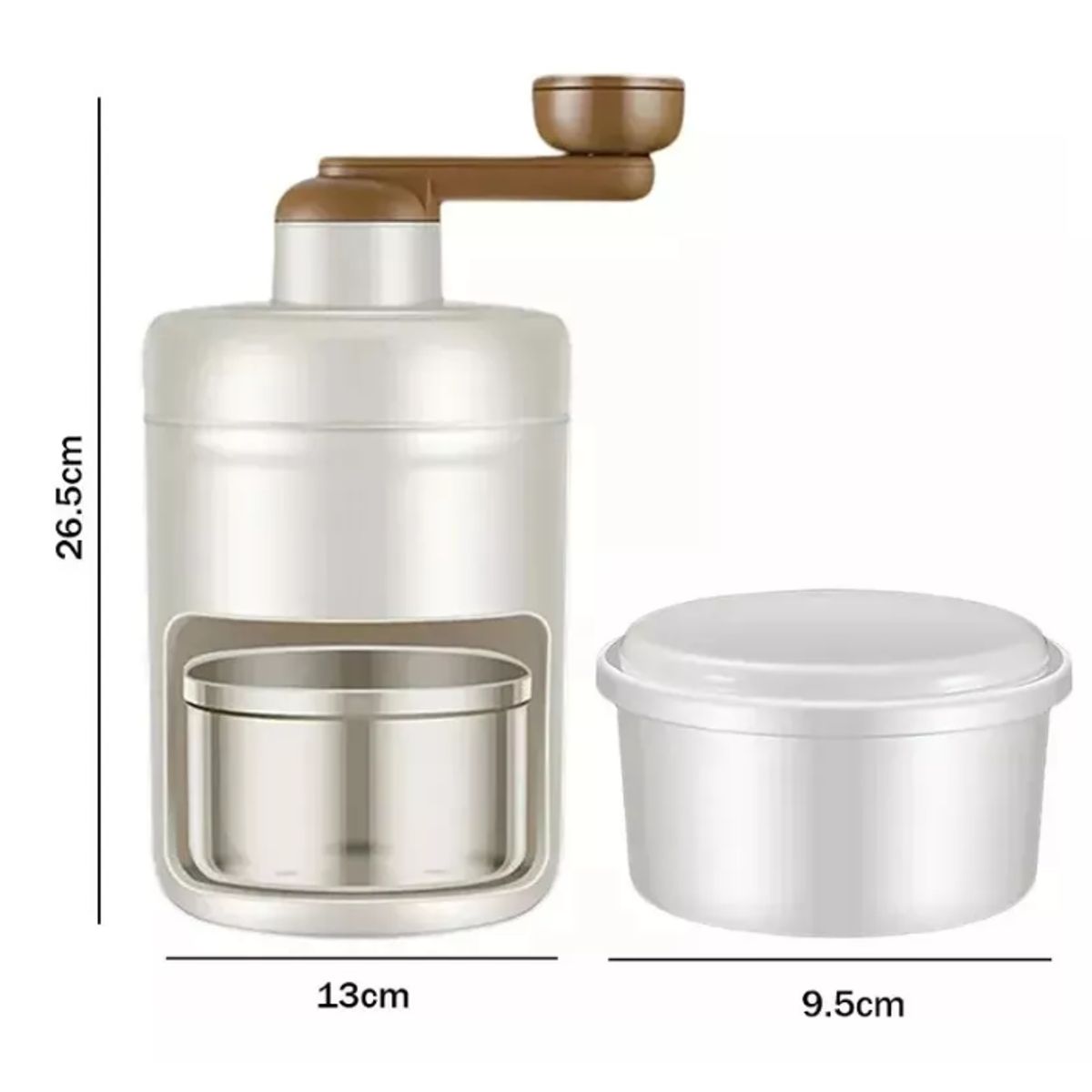 GENERICO - Moledor Hielo Manual Picador Triturador En Forma Granizado