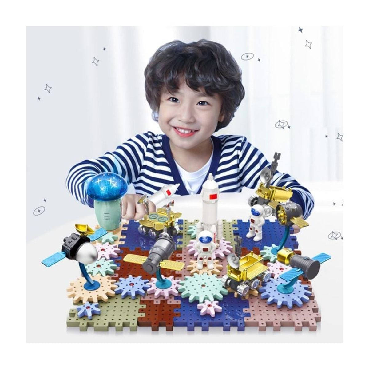 GENERICO - Bloque De Construcción De Juguetes Con Rotación De Engranaje