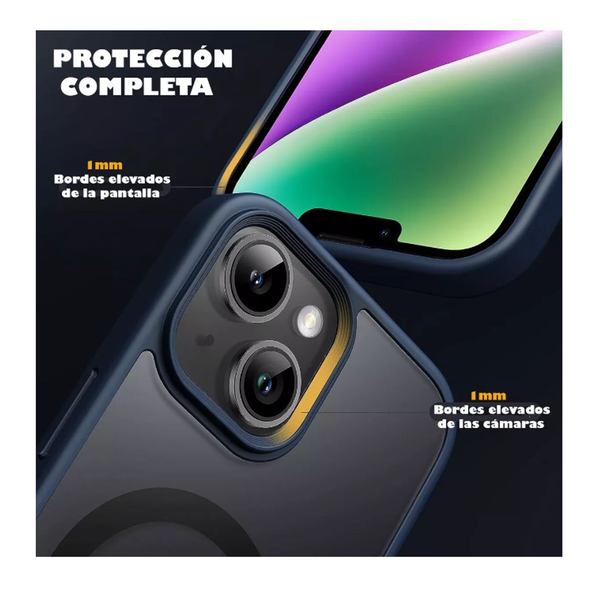 GENERICO - Carcasa Mate Para iPhone Funda Magnética Traslucida Iphone 15