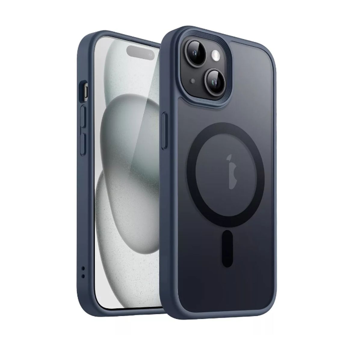 GENERICO - Carcasa Mate Para iPhone Funda Magnética Traslucida Iphone 15