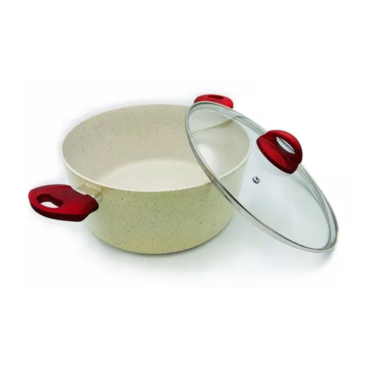 GENERICO - CACEROLA ANTIADHERENTE MARMOLEADA 28CM