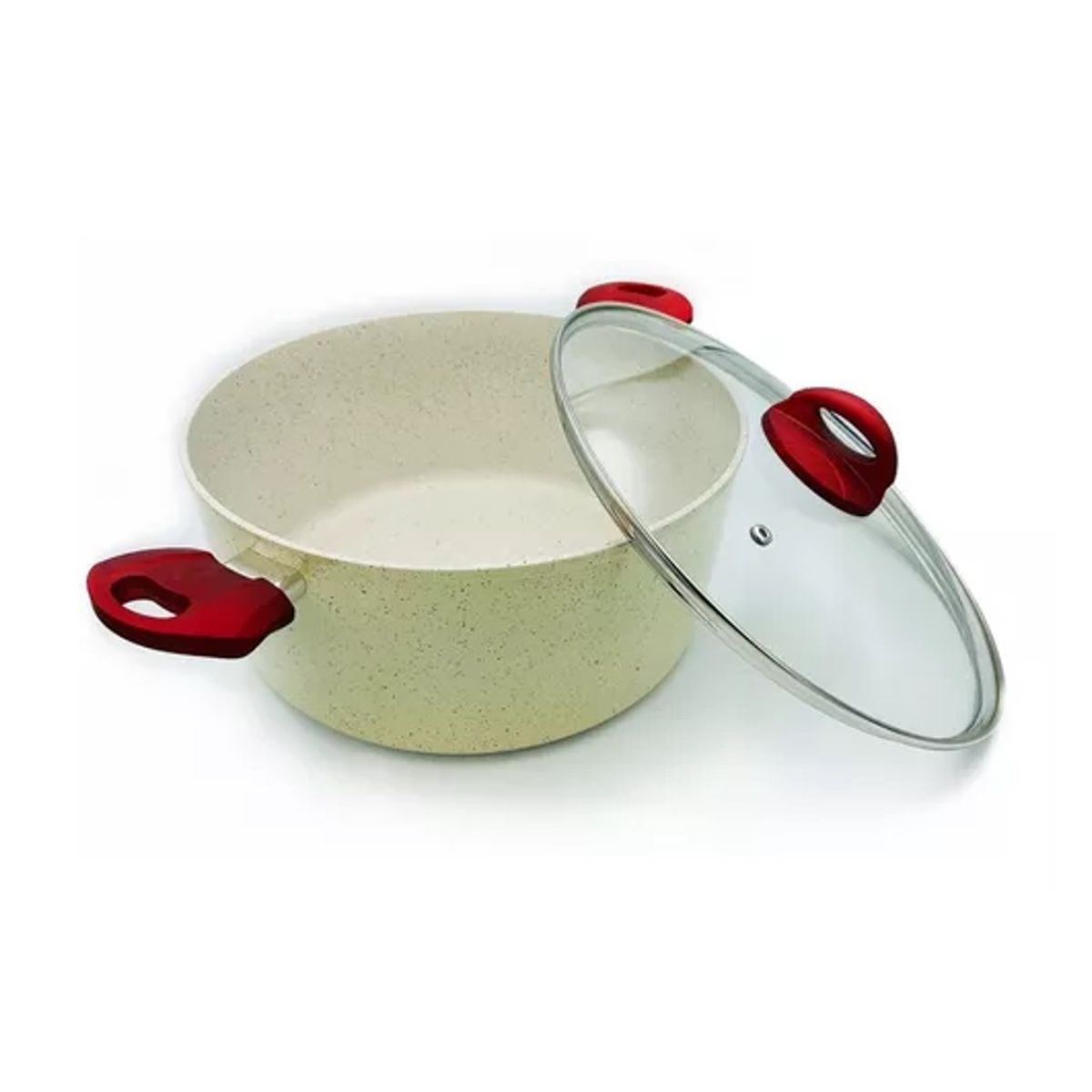 GENERICO - CACEROLA ANTIADHERENTE MARMOLEADA 28CM