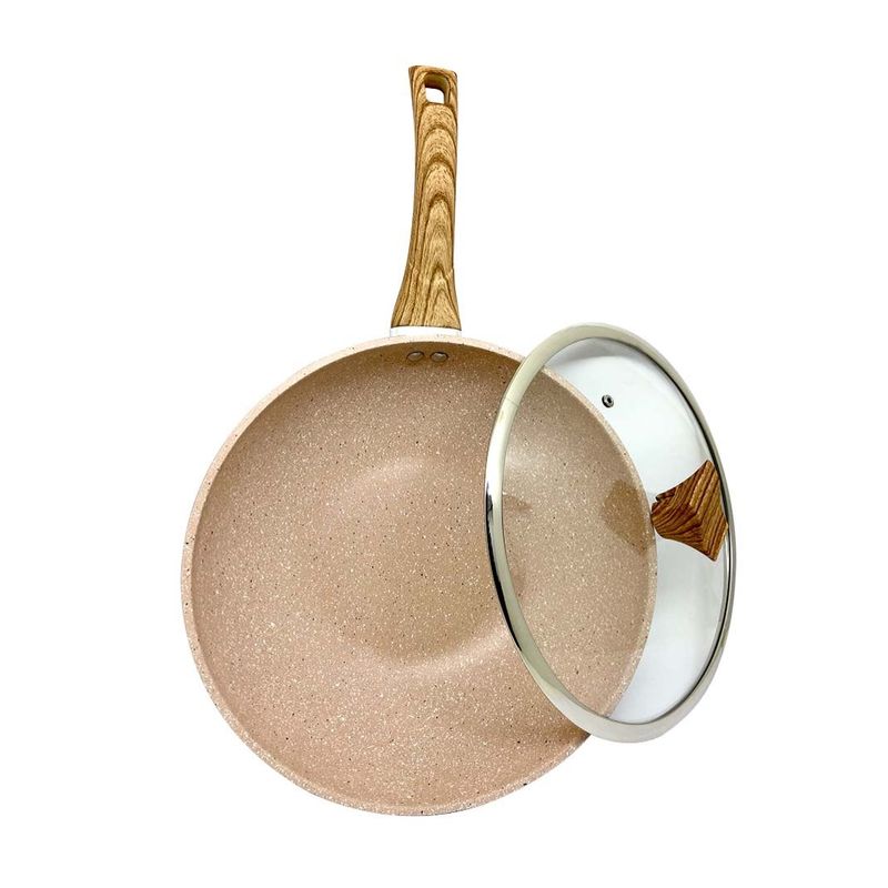 GENERICO - WOK CON TAPA OAK STONE 30CM