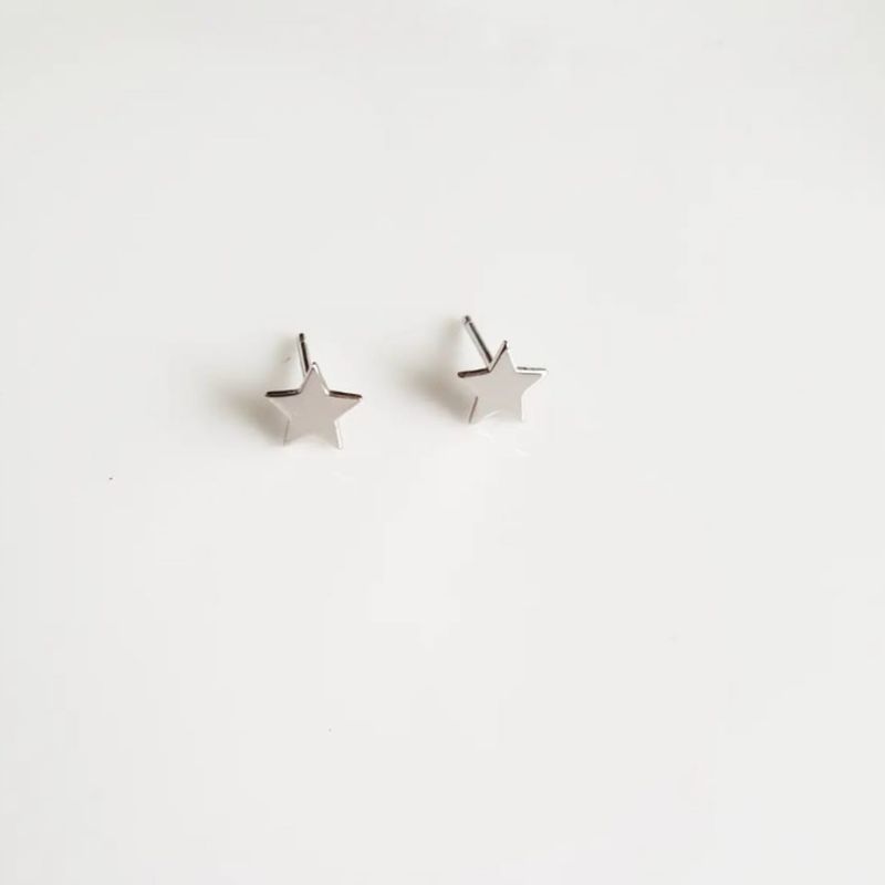 JOYAS VALDES GARCIA - Aro estrella chica plata