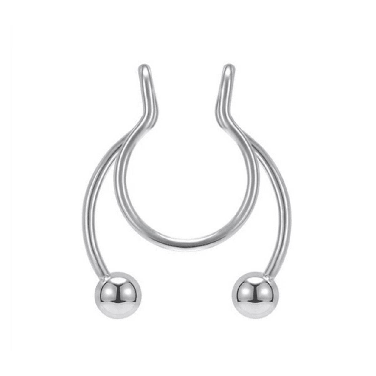 ELBAULDEJUMA - Piercing acero sin hoyos decorado sin perforación