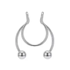 ELBAULDEJUMA - Piercing acero sin hoyos decorado sin perforación