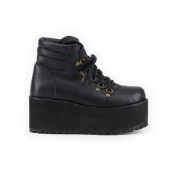VANESSA GIL - BOTIN DE CUERO JOSEFA BLACK