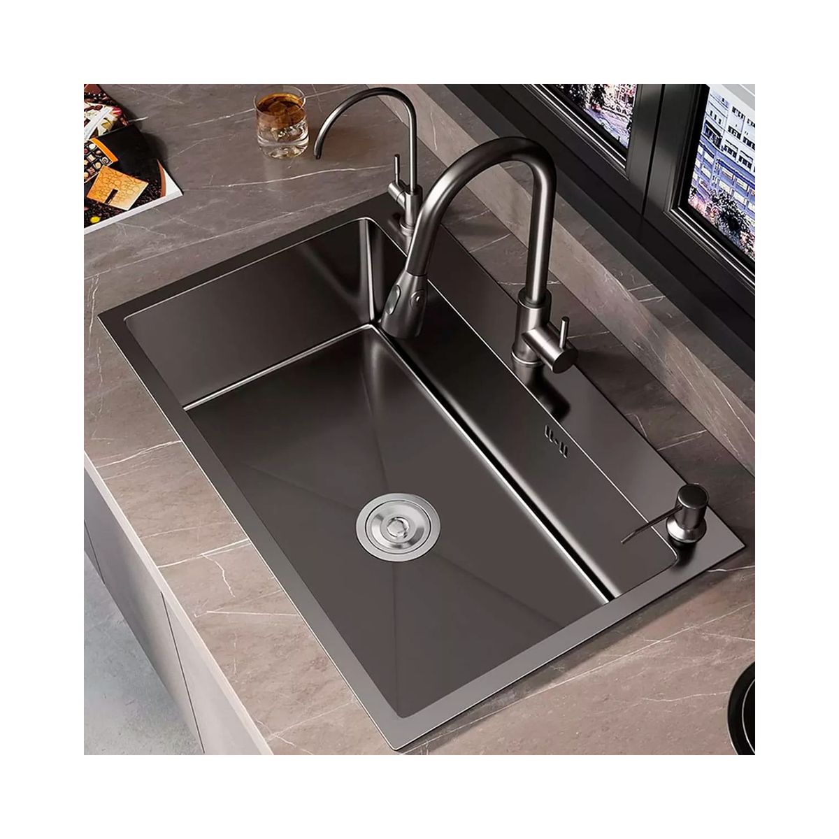 GENERICO - Lavaplatos Sobre Cubierta 55x45 Rejilla  Master Prox