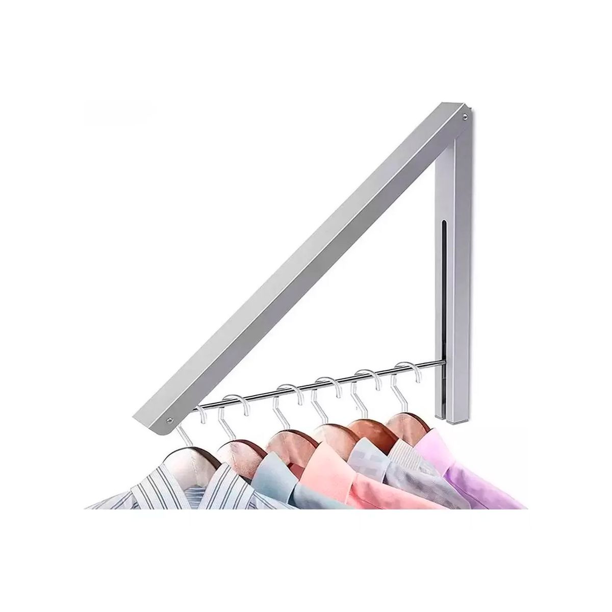 GENERICO - Tendedero Plegable De Pared Colgador Ropa Ajustable