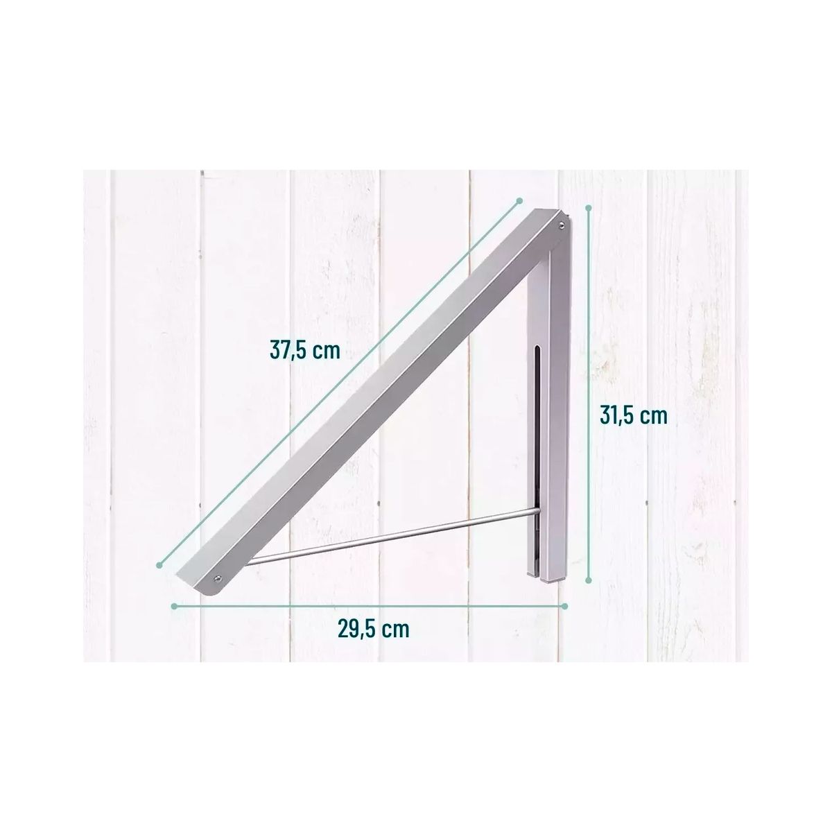 GENERICO - Tendedero Plegable De Pared Colgador Ropa Ajustable