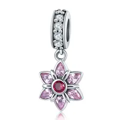 NAZ - Charm plata - FLOR ROSA