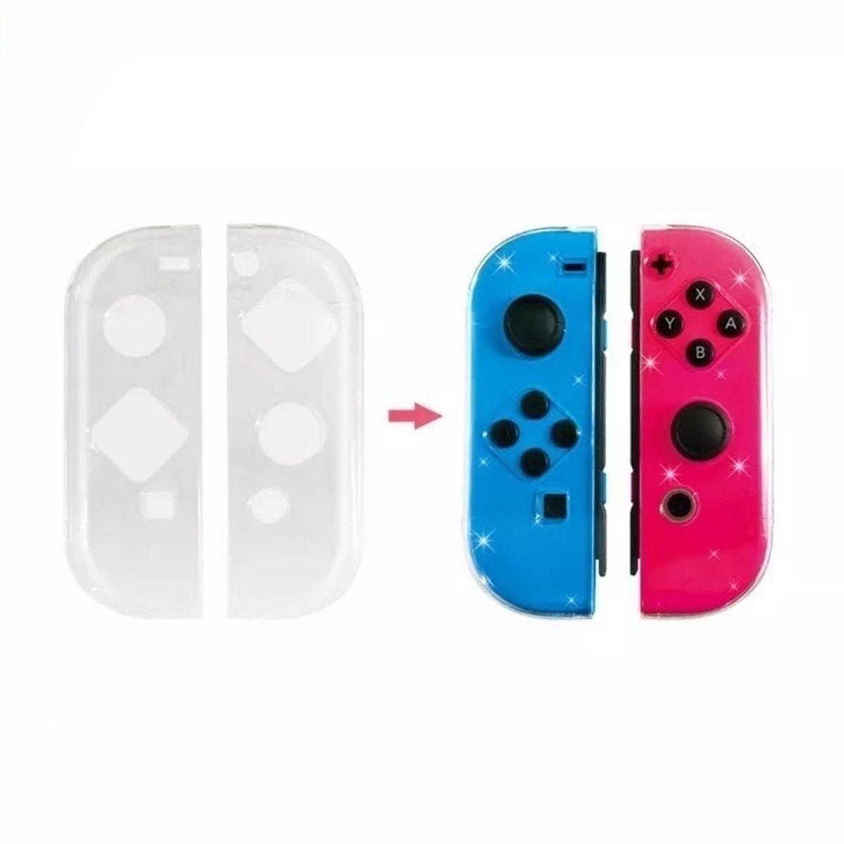 GENERICO - Carcasa Protector Transparente Para Nintendo Switch