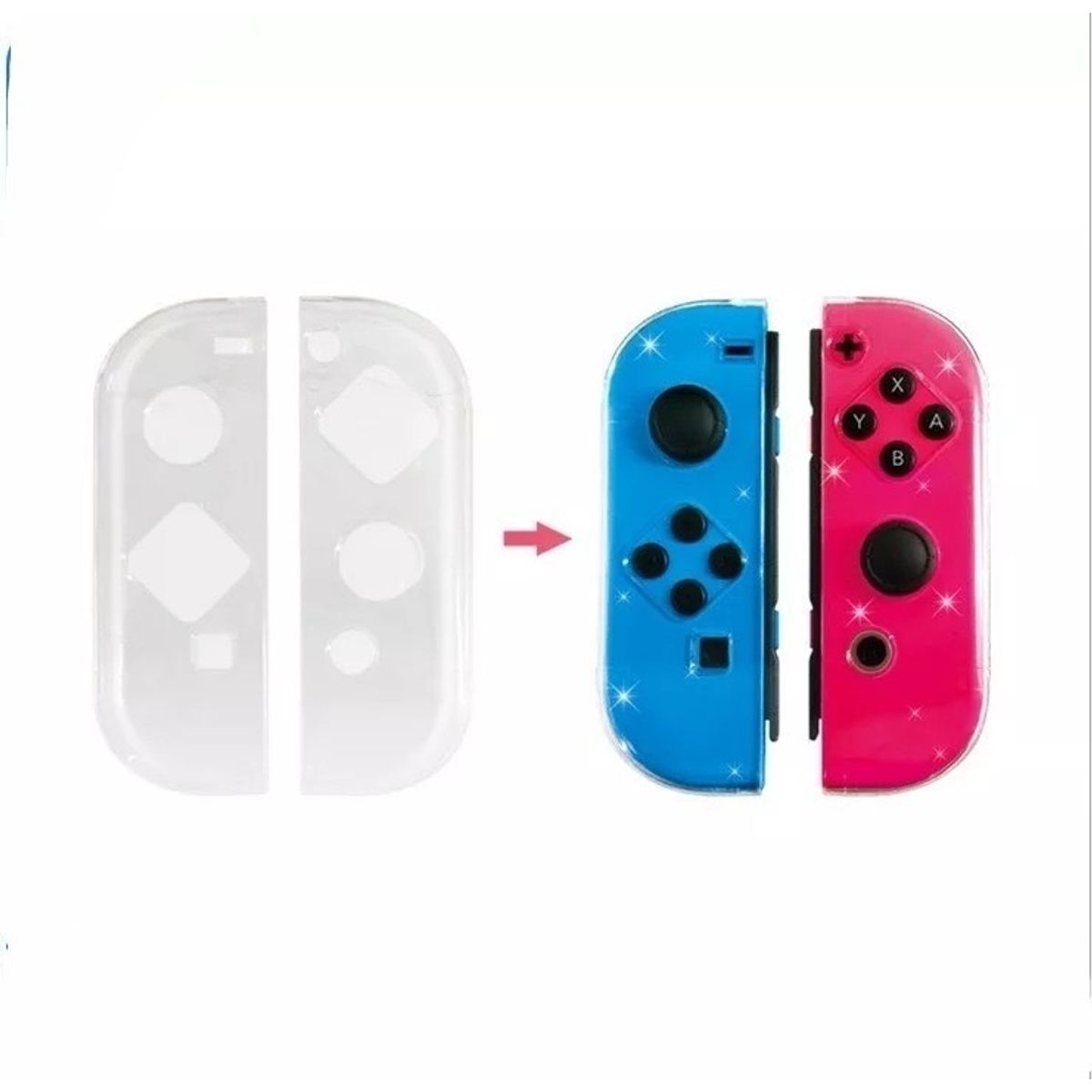 GENERICO - Carcasa Protector Transparente Para Nintendo Switch