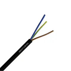 GENERICO - Rollo 10 Mt Cordon Flexible 3X4MM2 H05VV-F Negro 500V