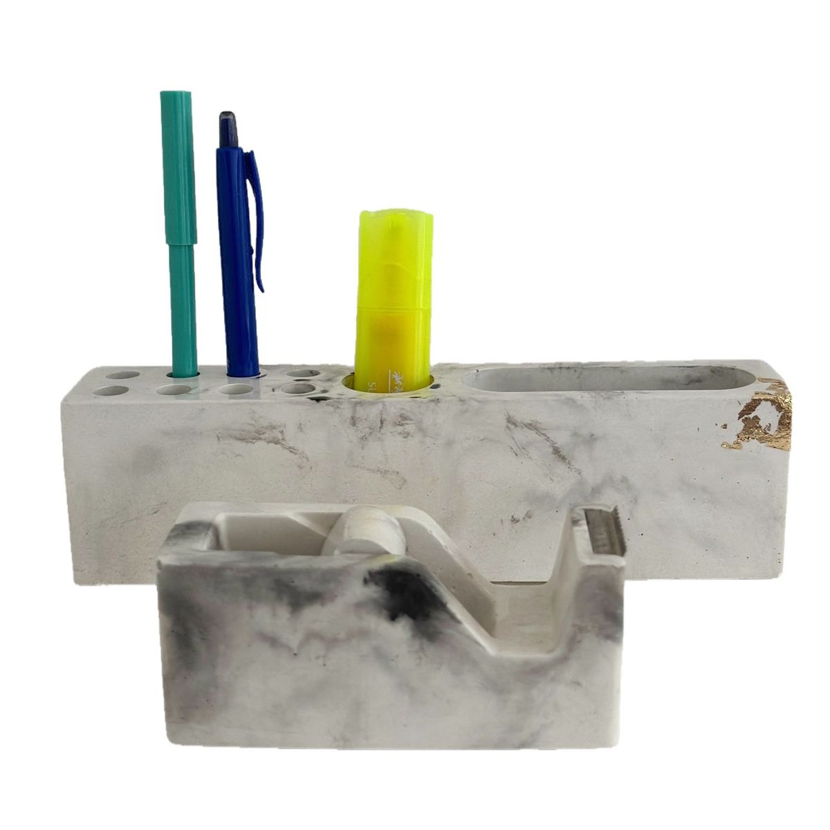 GENERICO - Set organizador de escritorio hecho en cemento