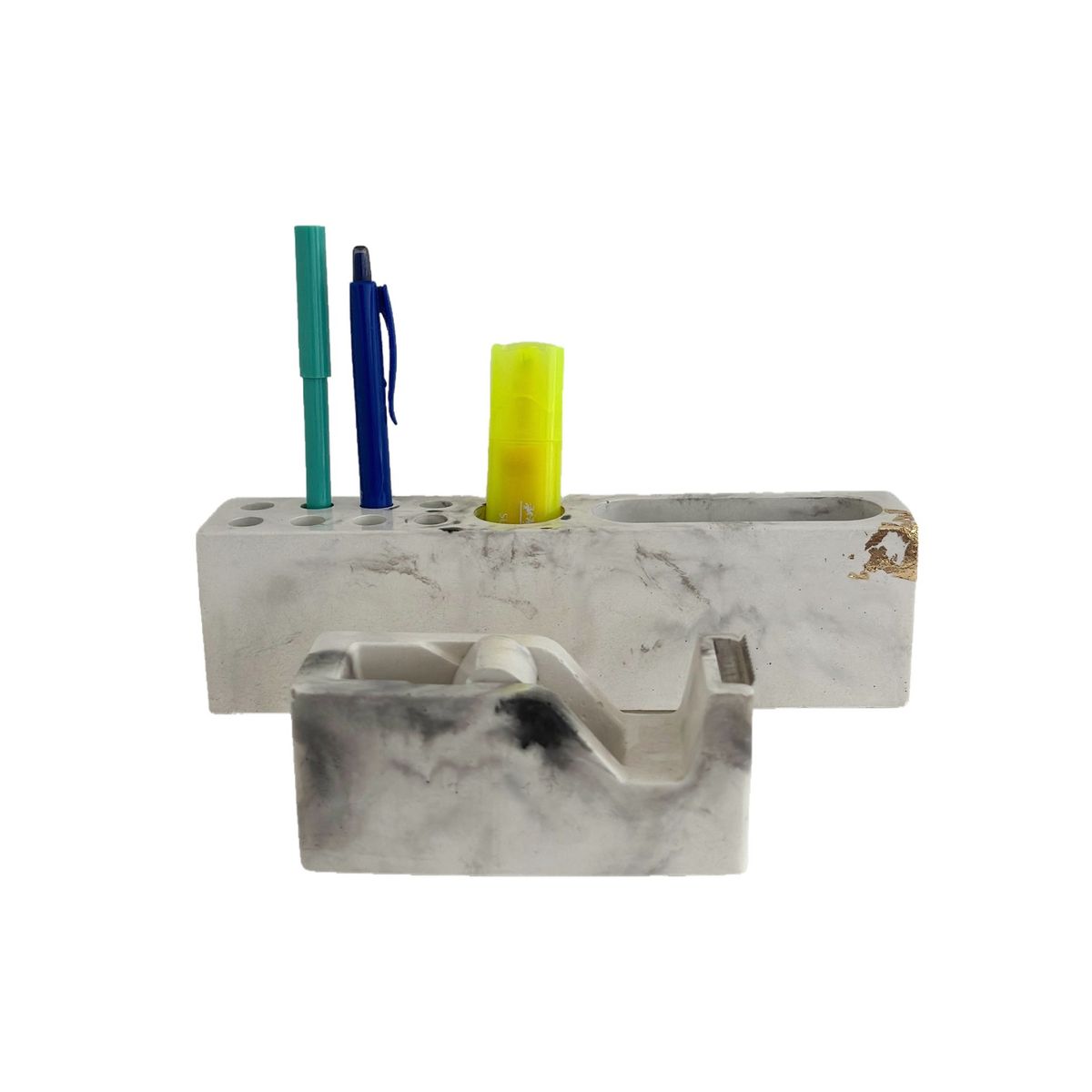 GENERICO - Set organizador de escritorio hecho en cemento