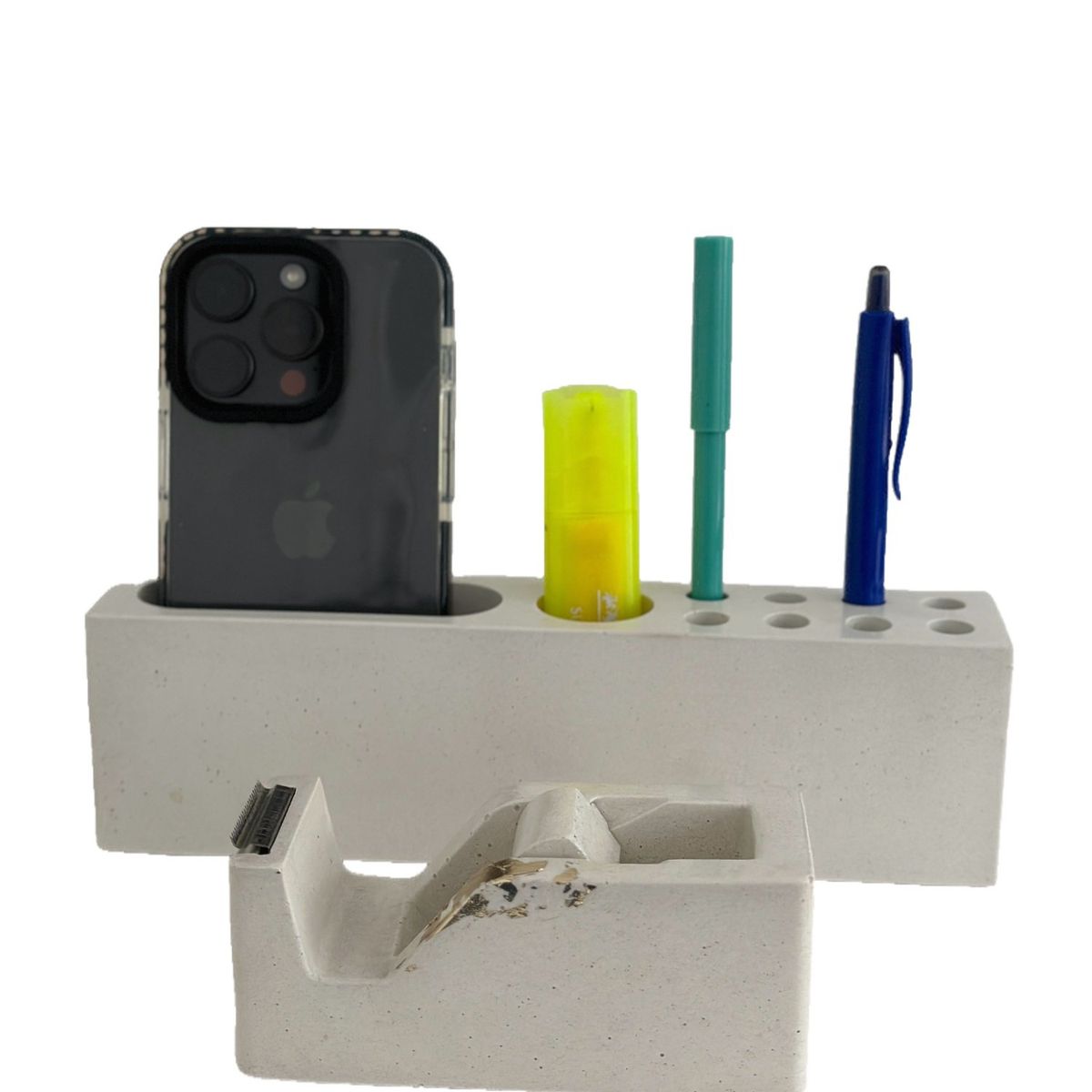 GENERICO - Set organizador de escritorio hecho en cemento