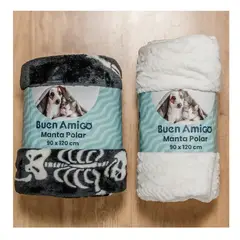 GENERICO - Pack de 2 mantitas para mascotas esqueletos y blanco