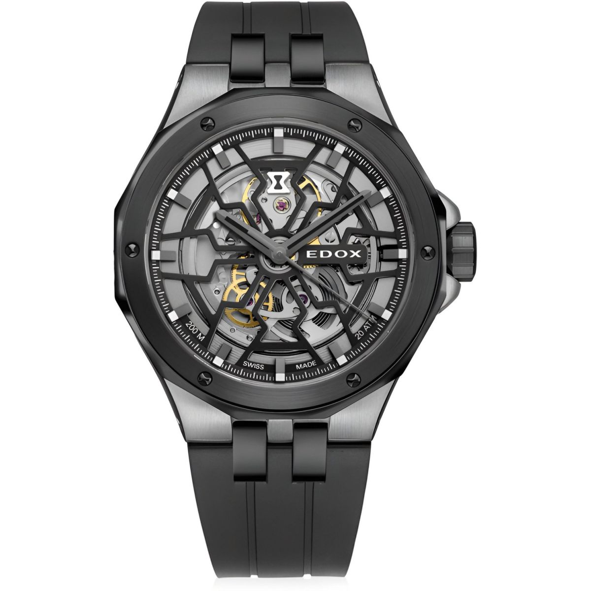 EDOX - Reloj Edox Grey Skeleton Dial Automatic Hombre