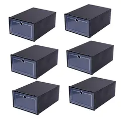 MUNDO MAGIA - Organizadores Zapato Cajones Apilable Grande Pack 6 Unidades