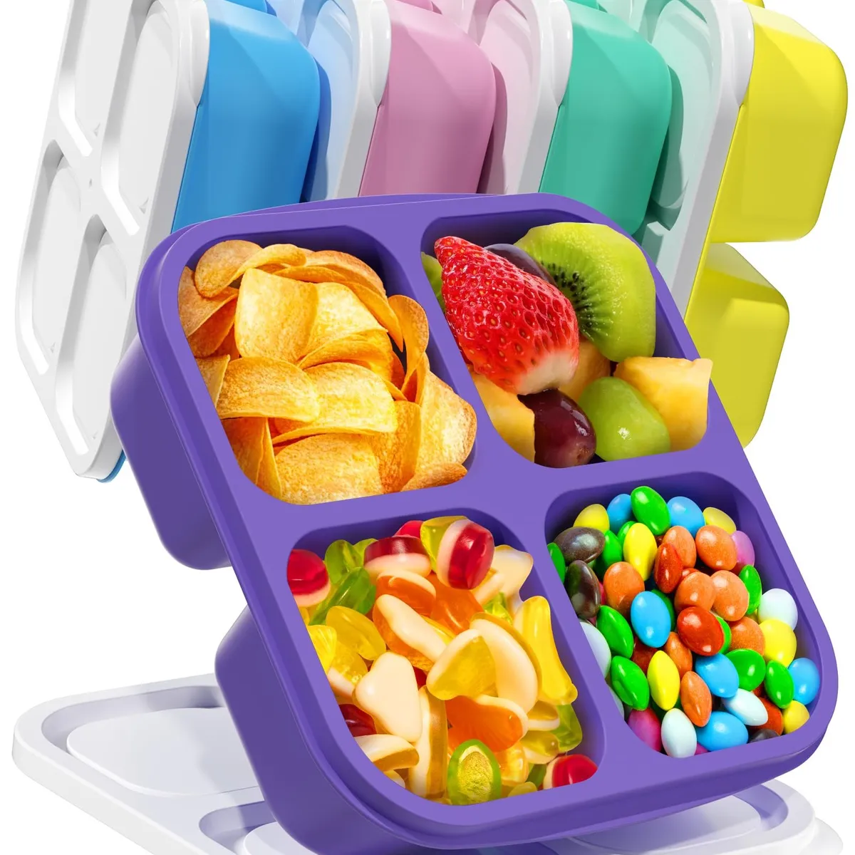 EVERSO - Set 16 Lonchera Fiambrera Escolar Cubiertos Bento Box Niño