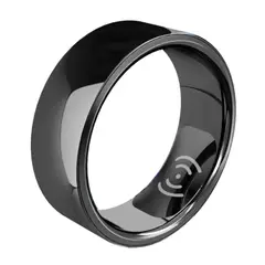 LIGE - Anillo inteligente con pulsómetro y oxímetro Negro - Talla 12