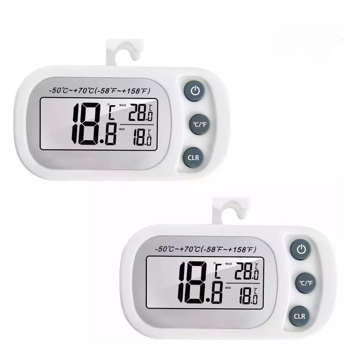 KUANGYE - 2pcs Termómetro Para Heladera Digitales Para Cocina