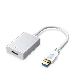KUANGYE - Adaptador Video Usb 3.0 A Hdmi Full Hd 1080p Para Pc Tv Hdtv