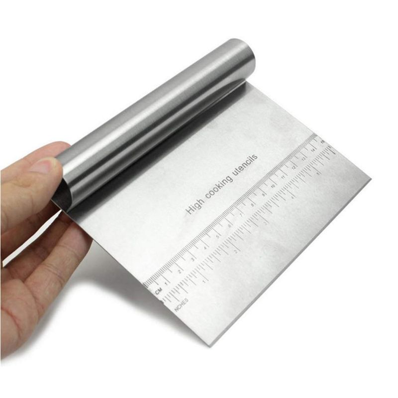 GENERICO - Scraper Cortador De Masa Con Regla 19cm Cocina Reposteria
