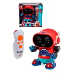 ANSALDO - ROBOT RADIO CONTROLADO 15 CM CON LUCES MOVIMIENTO Y MUSICA