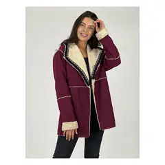 ENIGMATICA BOUTIQUE - Chaqueta Cotele Achiporrado Burdeo