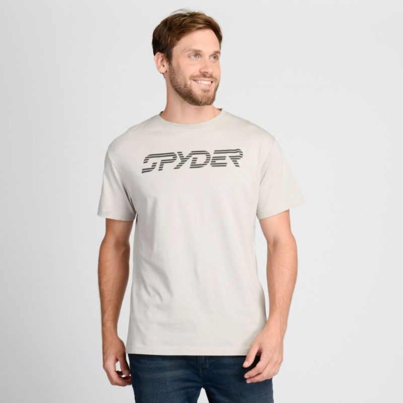 SPYDER - Polera Lifestyle Hombre Spyder Powder Beige