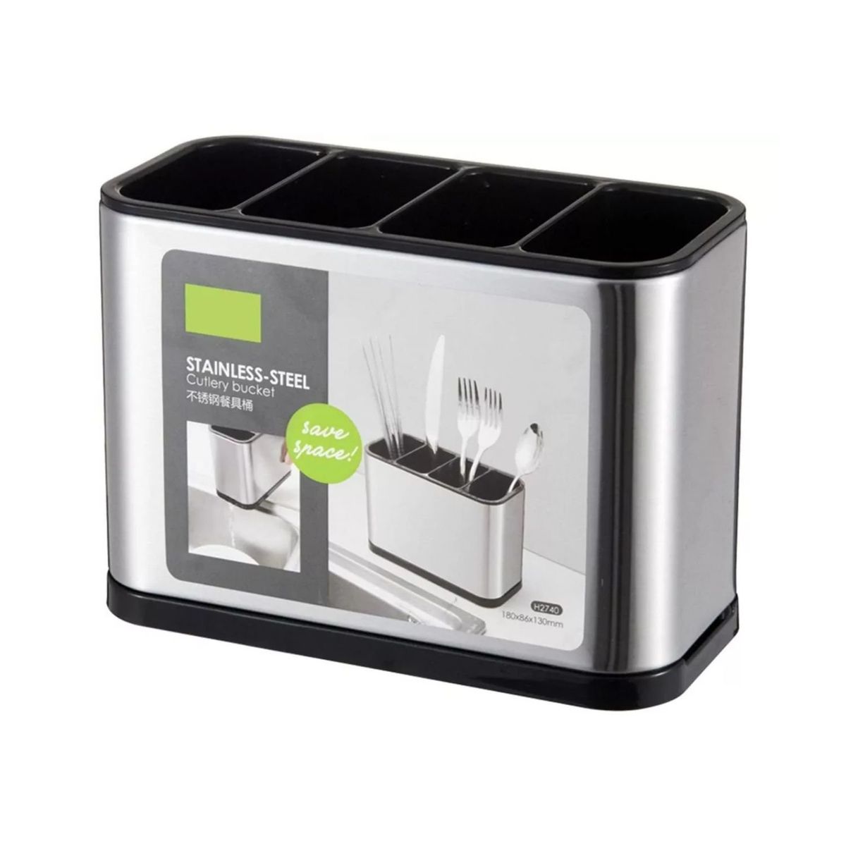 GENERICO - Organizador Escurridor Metalico Para Cubiertos Menaje Cocina