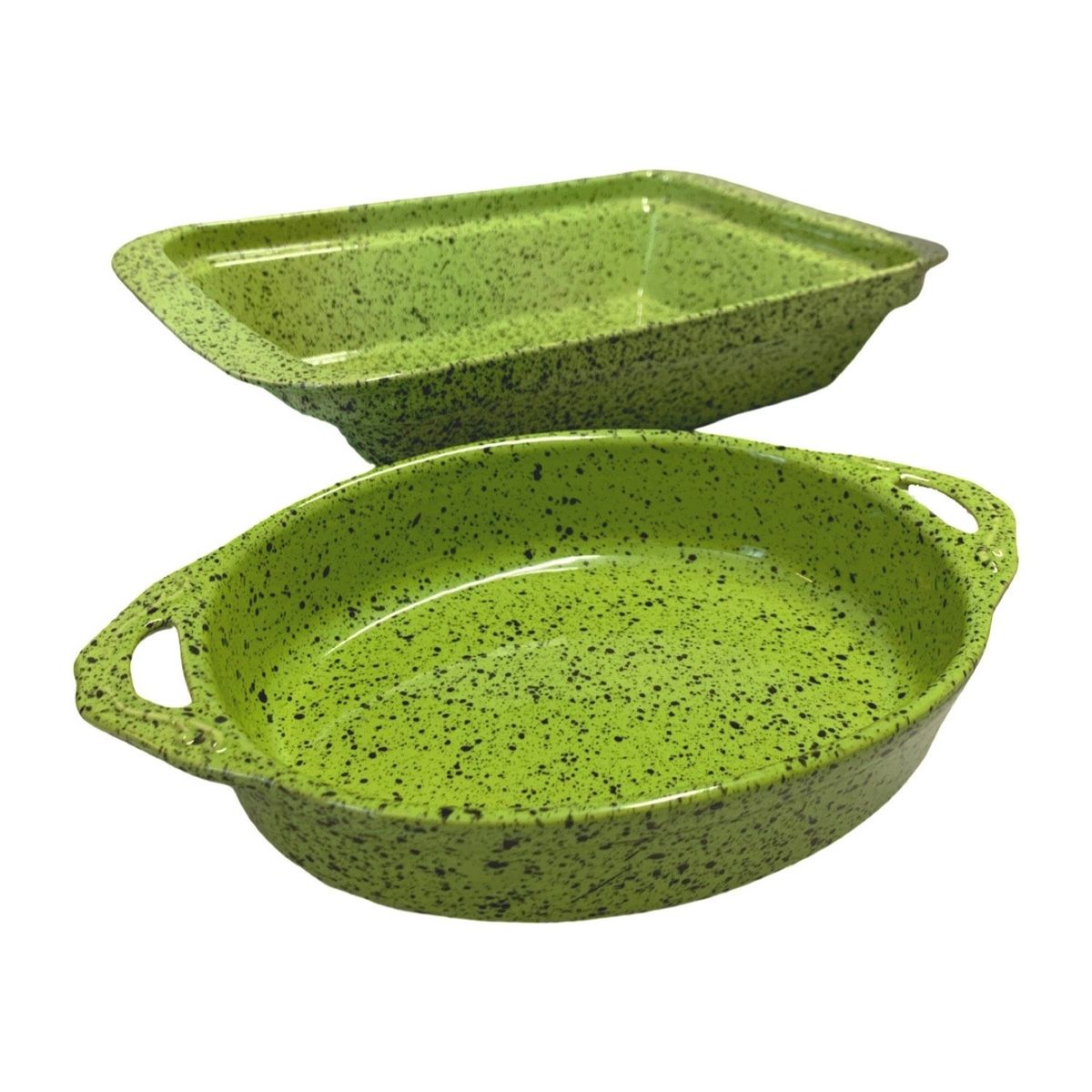 GENERICO - Set 2 fuente de cerámica tipo GRES- ATK-005