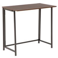 Escritorio Plegable Top Living Wengué Compacto Industrial