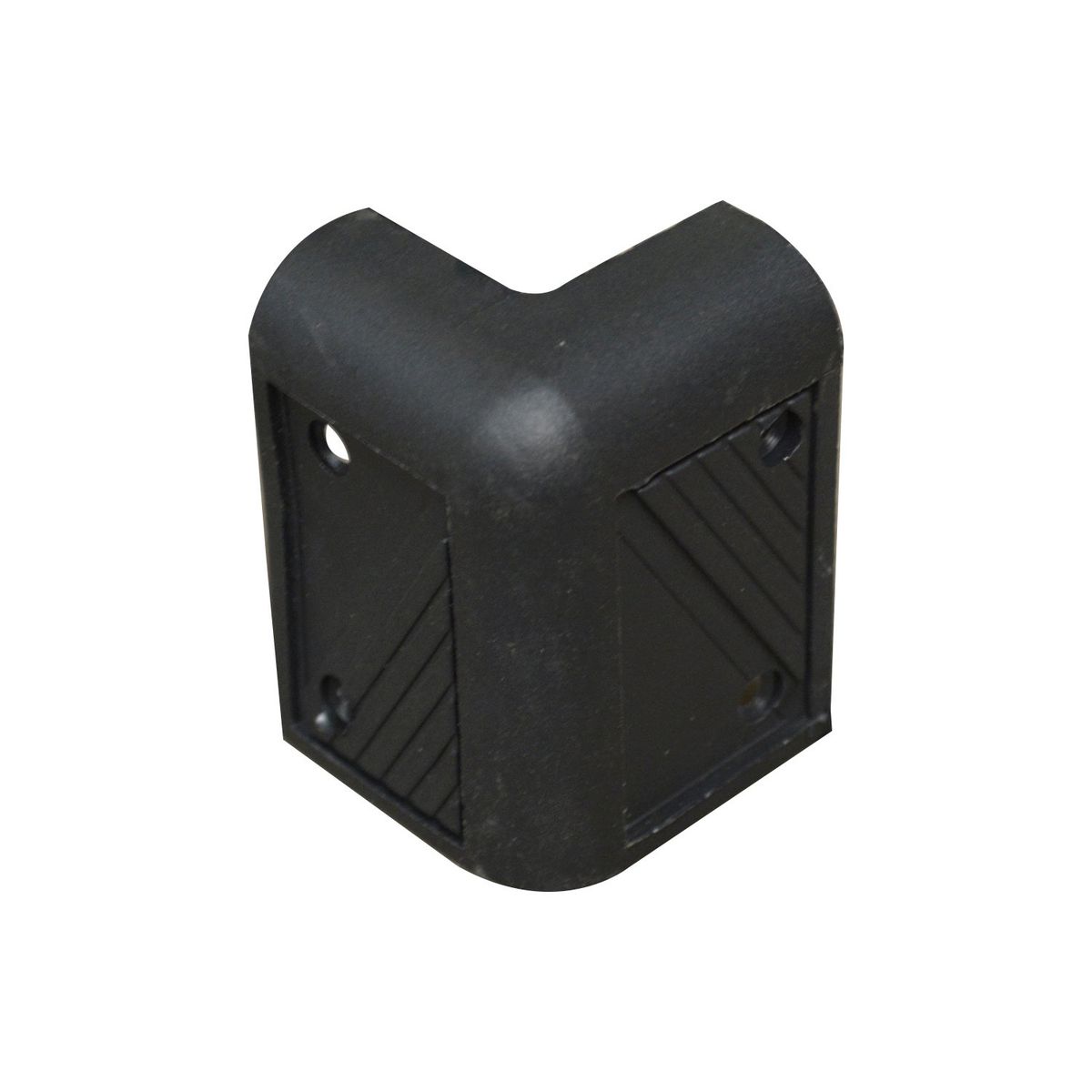 MEKSE - ESQUINERO PLASTICO RECTO GRANDE NEGRO