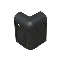 MEKSE - ESQUINERO PLASTICO RECTO GRANDE NEGRO