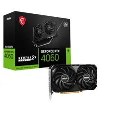 MSI - Tarjeta de Video GeForce RTX 4060 VENTUS 2X Black OC, 8GB GDDR6