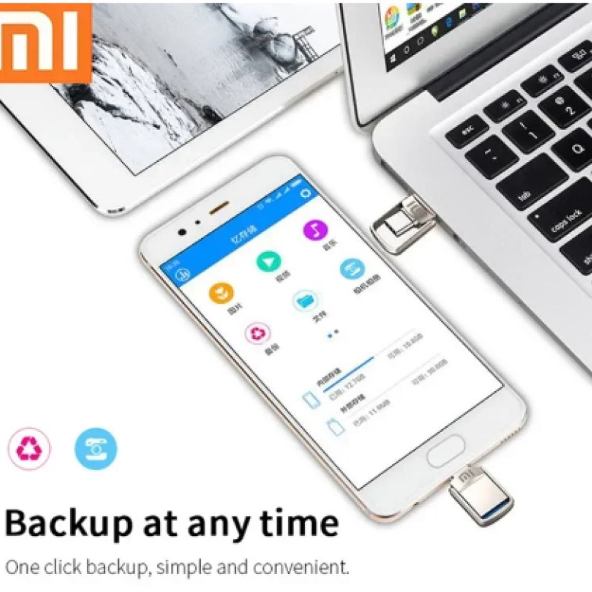 GENERICO - Memoria USB de Metal 2 en 1, 2 TB