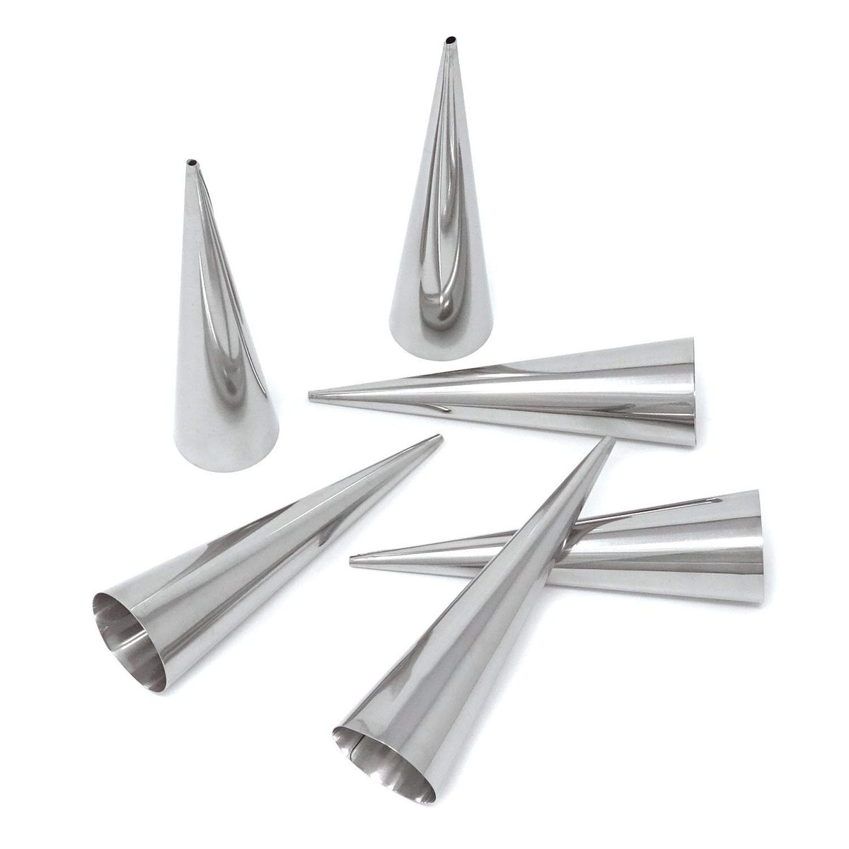 GENERICO - Set de 72 Moldes con Forma de Cono para Cannolis y Croissants