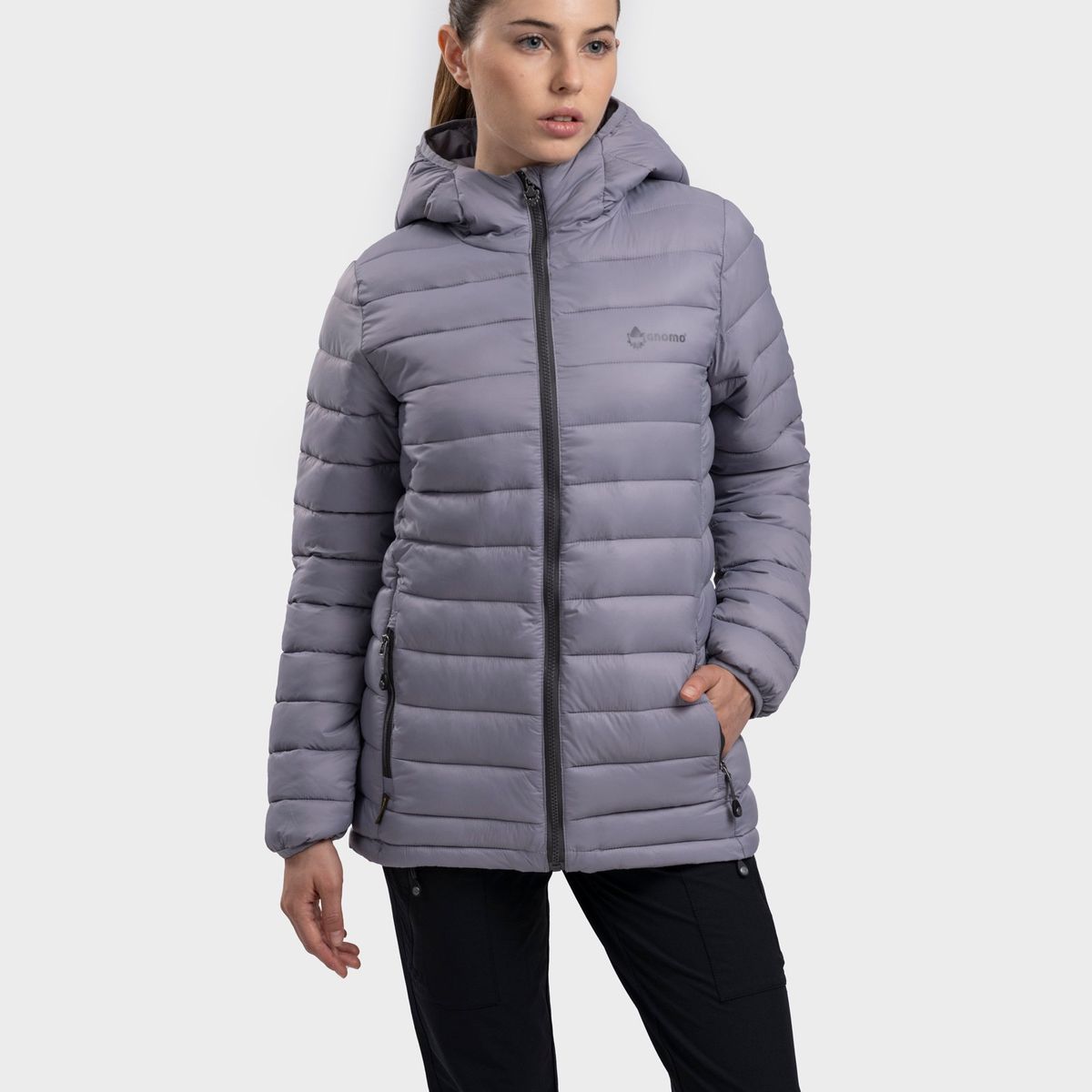 GNOMO - Chaqueta Hoodie Eco Padwi Mujer Lilac Gnomo