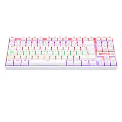 REDRAGON - Teclado Gamer Kumara K552 Rainbow White Switch Red Español