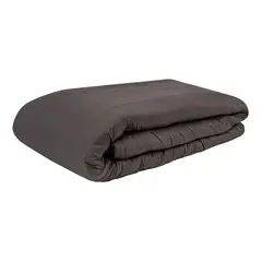VERKEN - Manta Pesada + Cobertor / 2 Plazas/Queen - 8 Kg - Gris Noche