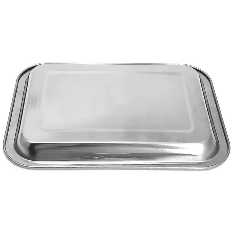 GENERICO - Bandeja Para Horno Multiuso Fuente Acero 27x20x5 Cocina